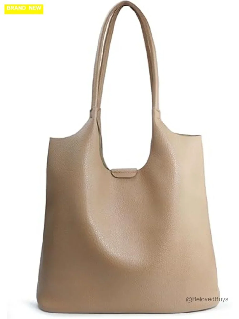 Soft Vegan Leather Tote Bag Hobo Handbag Purse Travel Everyday